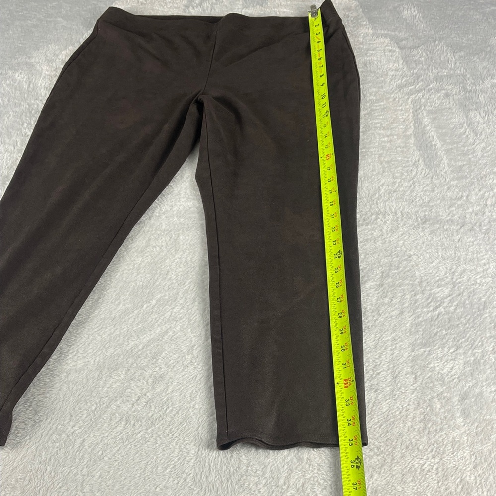 Chico's Women's size‎ 10 Brown Straight-Leg Pants - Picture 4 of 6